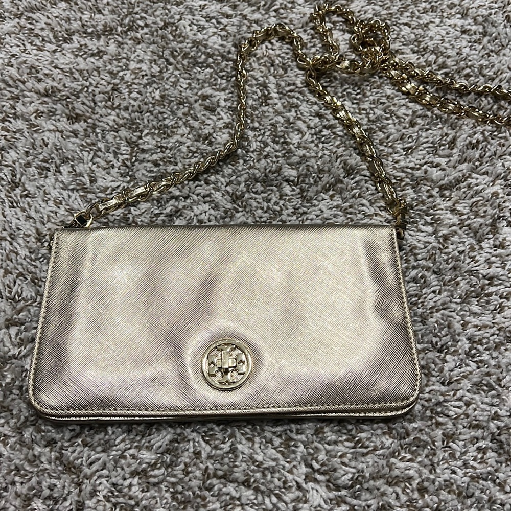Tory Burch Gold crossbody with chain